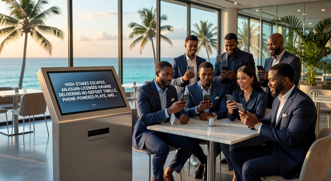 Close-up of a smartphone displaying a pay-by-phone deposit confirmation in an Anjouan-licensed casino app, with live roulette wheel spinning in the background