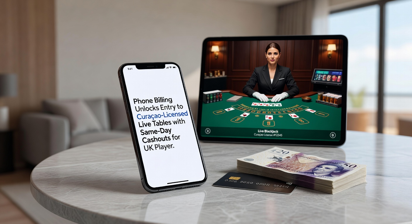 High-roller perks and rapid cashouts at Curacao live dealer tables funded by phone billing
