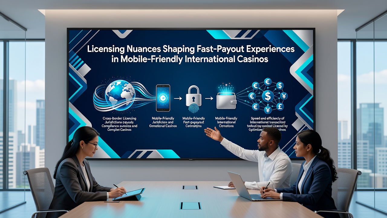 Mobile casino interface demonstrating licensed fast payout features