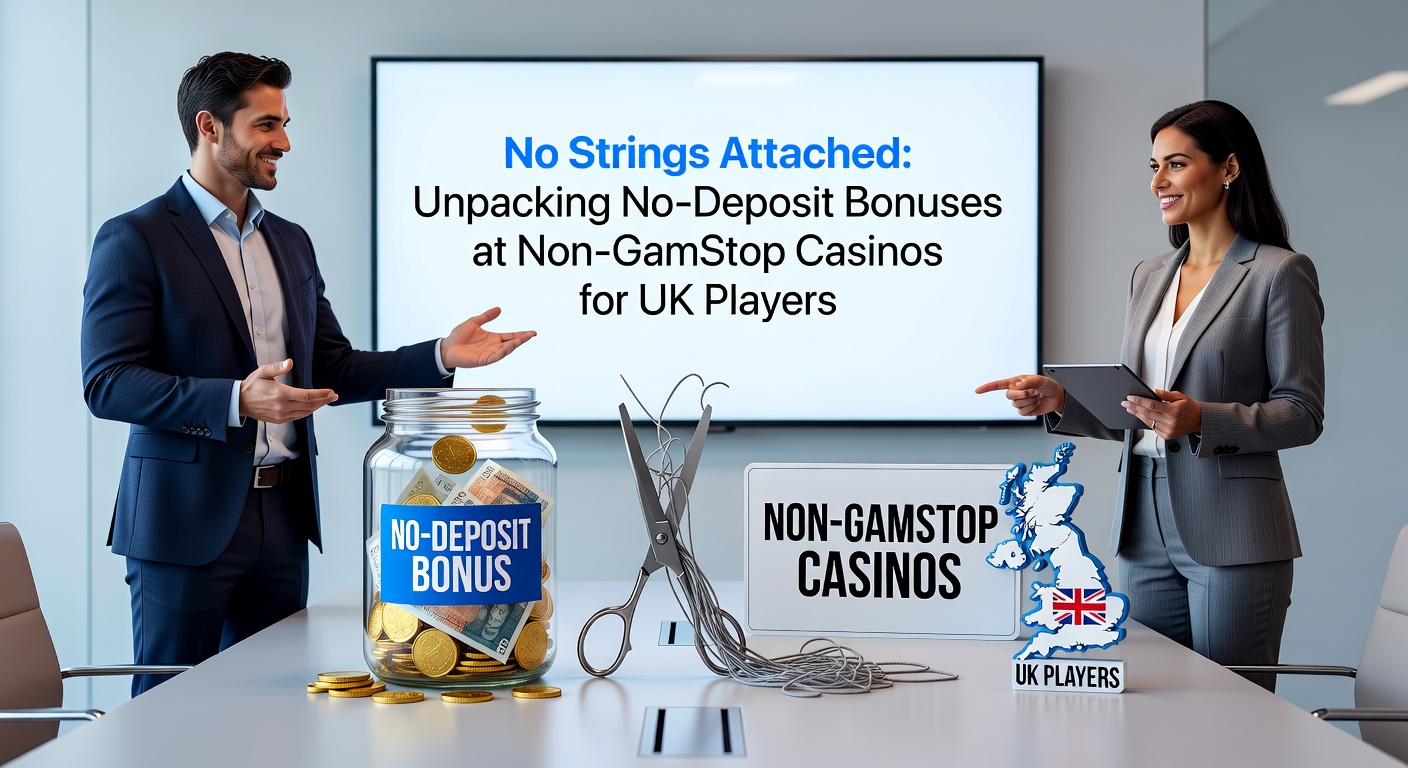 Close-up of a no-deposit bonus claim screen on a non-GamStop casino app, featuring free spins icons, wagering meters, and UK-friendly payment options