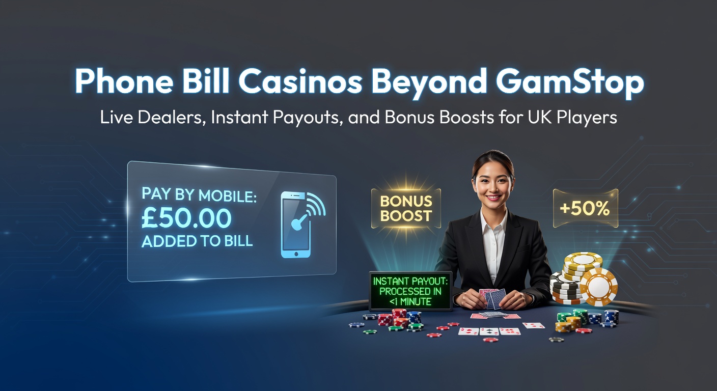 Vibrant interface of a phone bill casino showing live dealer games and quick deposit options for seamless mobile play