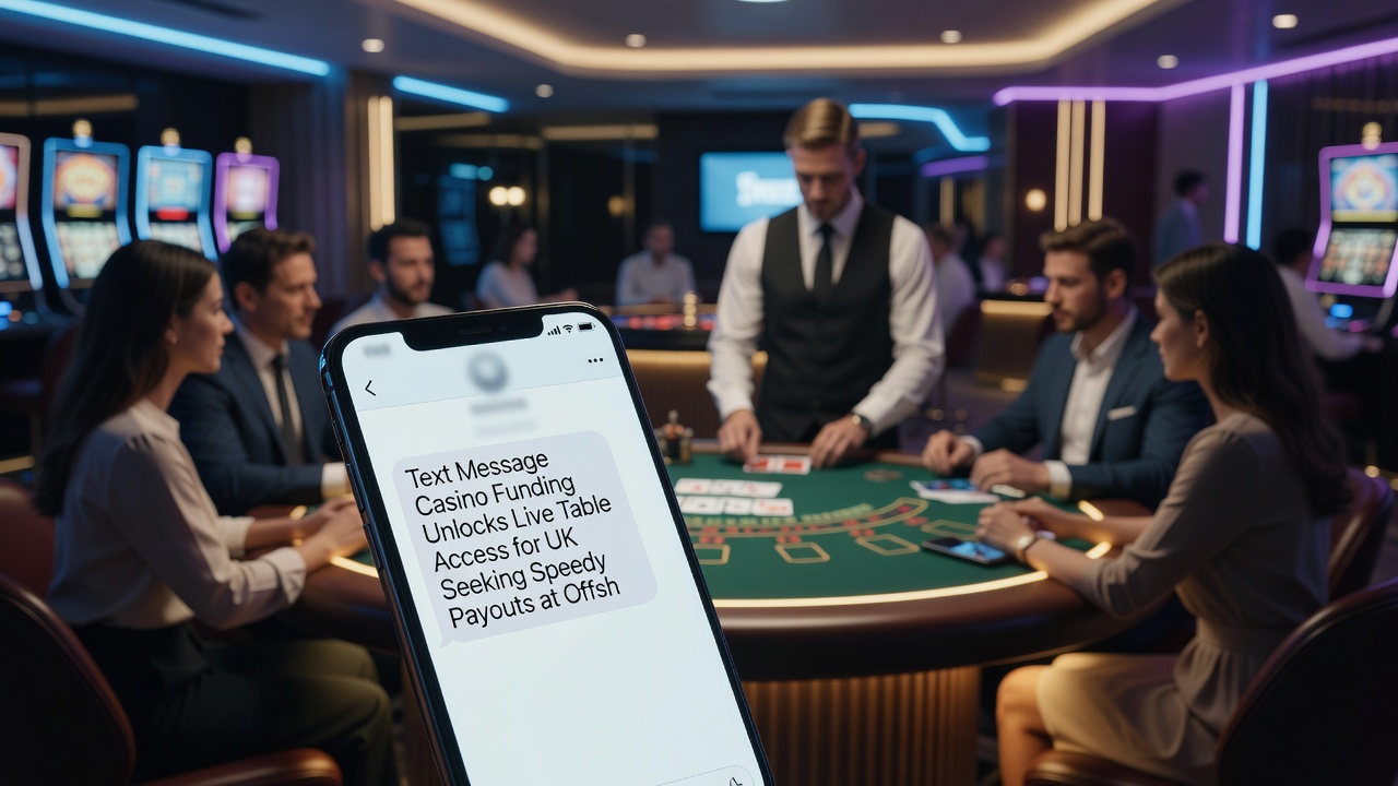 Offshore casino interface showing live dealer tables funded by SMS deposits and fast withdrawal confirmations